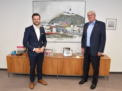 Zusammen für die Metropolregion Rheinland: Mönchengladbacher Oberbürgermeister besuchte Landrat Schuster
